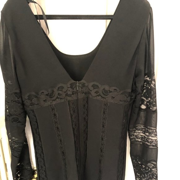 💥💥🌺 HP Vintage Anna Sui Parte Dress - Picture 2 of 5